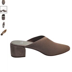 Eileen Fisher Gest Mule Taupe Stretch Size 7